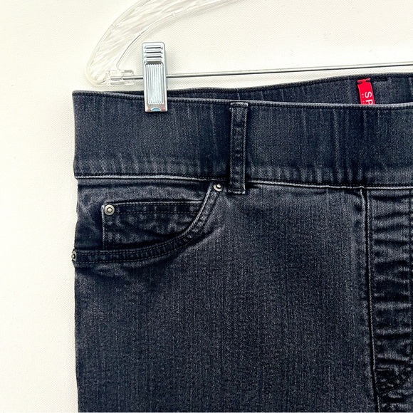 Spanx Denim Jeans Pants Black Wash Slim Tapered Ankle Shaping Technology Size 1X - Picture 6 of 12